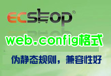 ecshop的web.config格式伪静态规则，野狼亲测无错