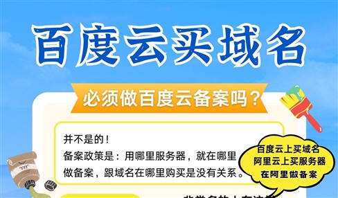 百度云买域名怎么做备案？必须在百度云上提交吗？不是的