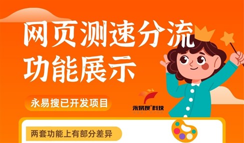 网页测速分流页面功能展示，手动负载均衡