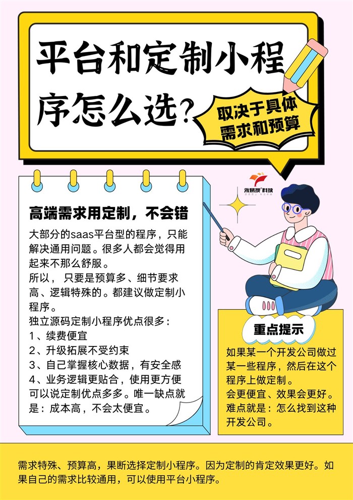 高端需求用定制小程序