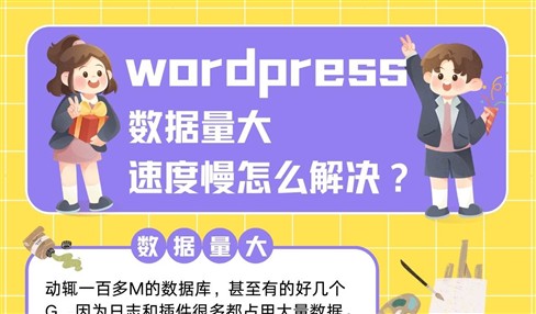 wordpress程序包和数据库都很大，速度慢怎么彻底解决